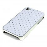 Wholesale iPhone 4 4S  Star Diamond Chrome Case (White)